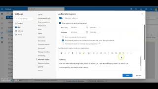 Automatic replies in Outlook 2024 [upl. by Moses]