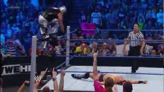 Rey Mysterio amp Sin Cara vs The Miz amp Cody Rhodes SmackDown September 7 2012 [upl. by Amar120]