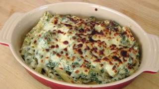 Baked Rigatoni Florentine  with Savory Garlic Philadelphia Cooking Creme  by Laura Vitale [upl. by Ytirev]