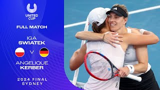 Iga Swiatek v Angelique Kerber Full Match  United Cup 2024 Final [upl. by Icat995]