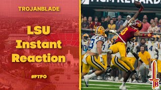 quotWHERES FINEBAUM ATquot  USC LSU Instant Reaction [upl. by Adnil]