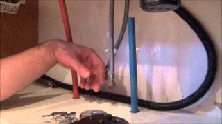 How to Install Pex Pipe Waterlines in Your Home Part 3 Plumbing Tips [upl. by Lyris51]