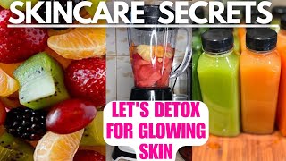 SKINCARE TIPSDETOX JUICE 37 days CLEANSE for Clear skin skincare skincaretips juices [upl. by Saqaw]