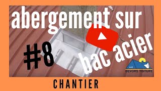 abergement cheminée en zinc sur bac acier 8 mais je fini dans la night et on voit plus rien [upl. by Tigges]