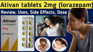 Ativan tablets 2 mg uses in Hindi  Review Ativan 2 mg  lorazepam tablets 2 mg  Uses Sides Effect [upl. by Otter]