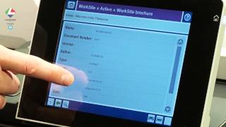Find  Print a Brochure using HP MFPs and HP Autonomy WorkSite [upl. by Nodnalb]