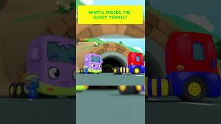 Whats inside the scary tunnel geckosgarage vehiclecartoons shorts [upl. by Neyugn]