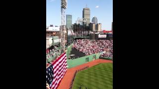 Fenway Park Opening Day 2012 National Anthem and Flyover [upl. by Metsky]