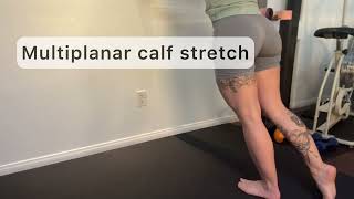 Multiplanar Calf Stretch with Wall [upl. by Ricardo596]