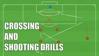 3 Crossing and Shooting Drills  FootballSoccer [upl. by Behnken]