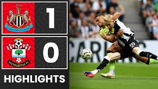 HIGHLIGHTS Newcastle United 10 Southampton  Premier League [upl. by Nemra441]