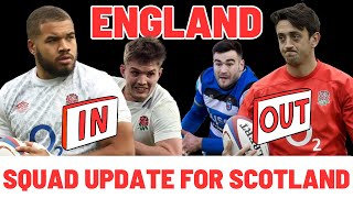 ENGLAND INS AND OUTS  SIX NATIONS SQUAD UPDATE [upl. by Yeslaehc]