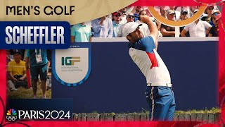 Scottie Scheffler GOES OFF in final round to snatch gold medal  Paris Olympics  NBC Sports [upl. by Eseila]