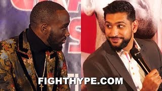 TERENCE CRAWFORD AND AMIR KHAN TELL EACH OTHER WHATS IN STORE PRAISED FOR KEEPING IT PROFESSIONAL [upl. by Jocko]