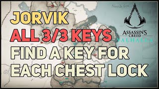 Find a key for each chest lock Jorvik Assassins Creed Valhalla [upl. by Otrebliw]