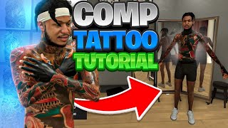 BEST CHEESY TATTOOS In NBA 2K22BEST TATTOO TUTORIAL In NBA 2K22 BEST COMP TATTOOS [upl. by Leinadnhoj704]