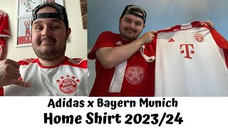 FC BAYERN MUNICH SHIRT HOME 202324  UnboxingReview  Try On [upl. by Ayotahc]