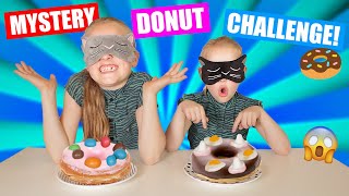 DE GEBLINDDOEKTE MYSTERY DONUT CHALLENGE Wie Raadt Alle Gekke Donuts ♥DeZoeteZusjes♥ [upl. by Ednutey991]