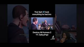 Im tired of these Yuck Mouth Russians Bro… destroyallhumans2 gaming smallyoutuber comedy [upl. by Temirf95]