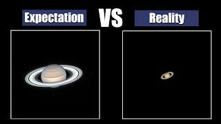 Planets through a telescope Expectation and Reality [upl. by Llemrej280]