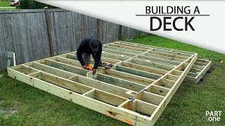 Building A Ground Level DECK  Part 1 [upl. by Errecart]