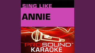 Tomorrow Karaoke Instrumental Track In the Style of Annie [upl. by Ches]