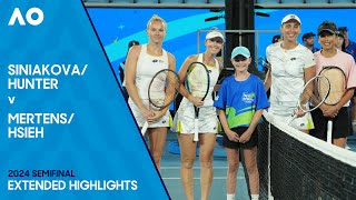 HunterSiniakova v HsiehMertens Extended Highlights  Australian Open 2024 Semifinal [upl. by Emarie245]