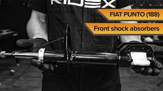 How to replace front suspension strut on Fiat Punto II 188  TUTORIAL RIDEX [upl. by Enileoj]