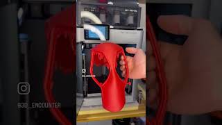 Printing Do3Ds Deadpool Helmet STL on Bambulab X1C Check the Incredible Fabric Detail on the Shell [upl. by Freyah]