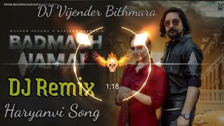 BADMASH Jamai dj remix song  masoom sharma new song  new HR Dj song 2024  DJ AKDJSONG [upl. by Eirac]