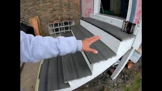 Installing composite stairs [upl. by Hpotsirhc]