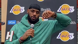 LeBron James on His Altercation with Isaiah Stewart During LakersPistons Game [upl. by Ronni220]