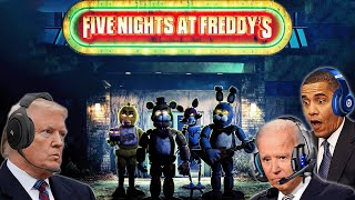 US Presidents Watch The Five Nights At Freddys FNAF Movie [upl. by Drusy218]