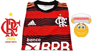 Flamengo jersey HOME kit 20222023 HEATRDY Unboxing amp Review  ASMR [upl. by Eyahsal745]