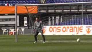 Robin Van Persie  Lobbed by his 5 year old son [upl. by Bobbee]