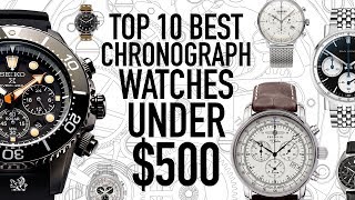 Top 10 Best Value Chronograph Watches Under 500  Seiko Citizen Bulova Dan Henry UNDONE amp More [upl. by Sapphira20]