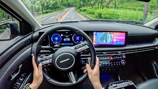 The New 2025 Hyundai Tucson Hybrid FACELIFT POV Test Drive [upl. by Natlus]