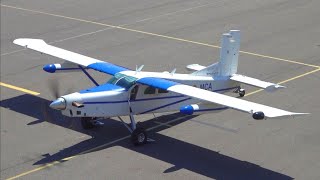 RARE Pilatus PC6 Porter  French Army  Landing Startup and Takeoff at Nancy AirporT [upl. by Antipas]