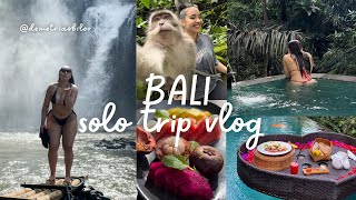 BALI🏝️ Solo Trip Vlog where I stayed luxury villas monkeys rainforest food more 🌊 [upl. by Akkire]