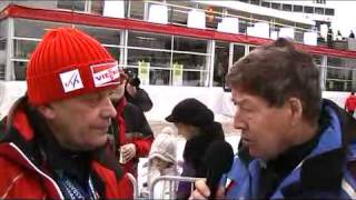 Skisprung TV Interview mit Sepp Gratzer 4Schanzentournee  31122009 [upl. by Eisset]