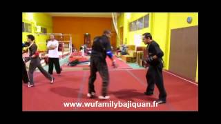 BajiQuan exercices combat sparring drills 2 [upl. by Jandy47]