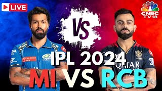 IPL 2024 LIVE MI vs RCB LIVE Match  Mumbai Indians vs Royal Challengers Bengaluru LIVE Score N18L [upl. by Harleigh]