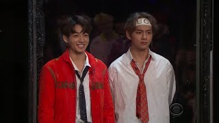 Sub español 171201 BTS jugando Flinch  The late late show [upl. by Maya]