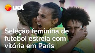 Olimpíadas Seleção feminina de futebol vence Nigéria na estreia em Paris com gol de Gabi Nunes [upl. by Scheider577]