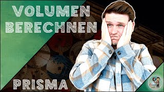 VOLUMEN von einem PRISMA berechnen  MATHE schnell erklärt [upl. by Elacsap]