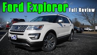 2017 Ford Explorer Full Review  Platinum Sport Limited amp XLT [upl. by Haseena]