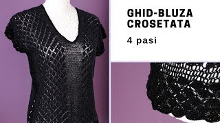 Ghid  Bluza crosetata regina serii [upl. by Enirehtakyram745]