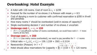 SCM Topic 7  6 Overbooking [upl. by Lichtenfeld]