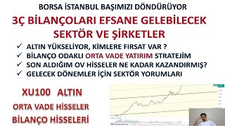 3 Çeyrek Bilançoları İyi Gelecek Sektörler ve Şirketler Orta Vade Yatırım Stratejim BORSA ve ALTIN [upl. by Etteuqram]