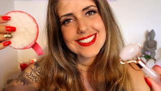 ASMR deutsch  Tingly Spa Roleplay Face Exam amp Treatment amp Massage personal attention RP german [upl. by Cortie]